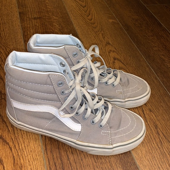 grey high top vans
